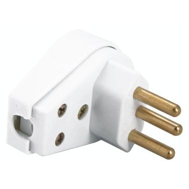 Imagem de Plugue Angular 2p+t 10 A 250 V Tramontina Branco