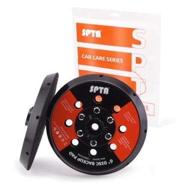Imagem de SPTA Placa de suporte universal de dupla ação de 12,7 cm, placa de suporte para polidor DA, gancho e laço, rosca de 5/40.6 cm, serve para polidores DA até 12.000 OPM, areia, polidor, polimento e