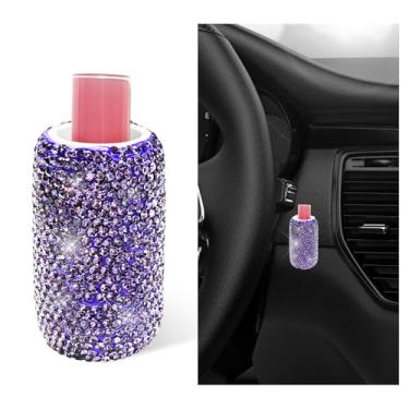 Imagem de ZNDAW Suporte de batom vertical para carro, adesivo forte, protetor labial para veículos, organizador de batom com isolamento vertical sem derretimento para carro, acessórios interiores automotivos