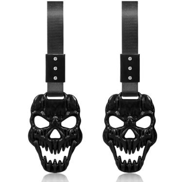 Imagem de COGEEK Chaveiro com alça de caveira para carro para Halloween, Preto, Tamanho Único