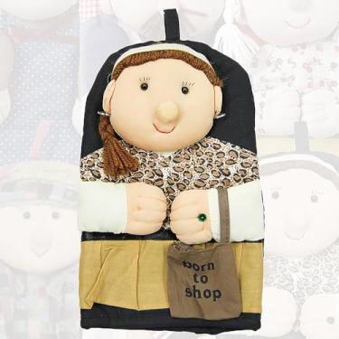 Imagem de Luva Térmica Para Cozinha Rafimex Alta Proteção E Decorativa (Preta)