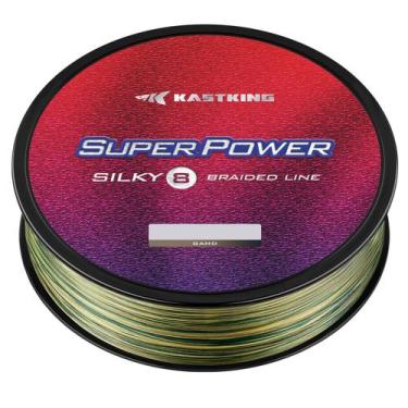 Imagem de Linha de pesca KastKing Superpower Silky8 20 libras 150 jardas Camo