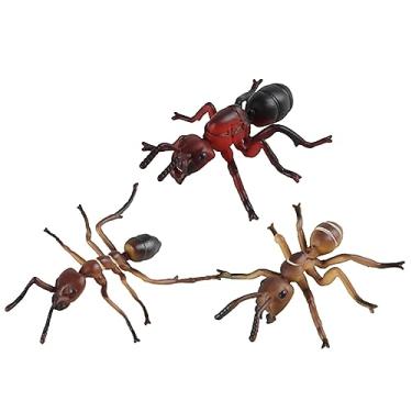 Imagem de BESPORTBLE 3 peças de estatueta de formigas de plástico para formigas realistas ornamentos para mesa e jardim