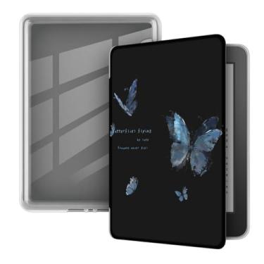 Imagem de Akacy Capa transparente e macia com padrão pintado para Amazon Kindle paperwhite geração 11ª (versão 2022/2024), modelos C2V2L3 e RS23CV. capa fina e leve à prova d'água (18)