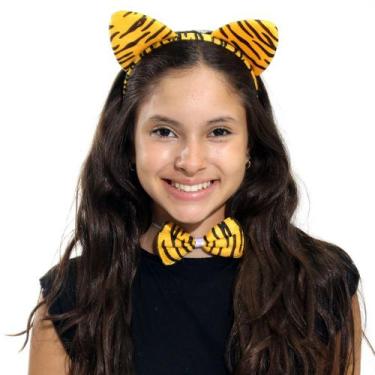 Imagem de Kit Tiara com 3 peças acessórios para fantasias - Abrakadabra, Tigre, 