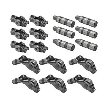 Imagem de 12 peças de elevadores de admissão e escape com balancim compatíveis com Dodge Challenger Charger Durango Journey para Jeep Grand Cherokee Wrangler para Chrysler Pacifica com Ram 1500 3.6L 2016-2024