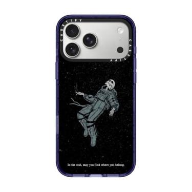 Imagem de CASETiFY Capa Impact para iPhone 17 Pro Max [fina/compatível com Magsafe/2,5 m. Proteção contra quedas de grau militar 4X] - De alguma forma, algum dia - azul macio