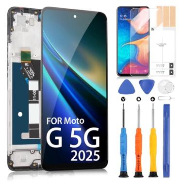 Imagem de Tela LCD para Motorola Moto G 5G 2025 Substituição de tela LCD para Moto G 5G 2025 XT2513V XT2513-1 XT2513-2 Display LCD Touch Screen Digitalizador Substituição com moldura