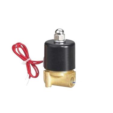 Imagem de 2W025-08 1/4" 2 posições válvula solenóide pneumática de portas - controle ar DC 12V/24V/220V(Zinc alloy body,DC12V)
