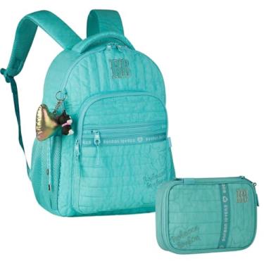 Imagem de Kit Escolar Mochila E Estojo Box Rebecca Bonbon Sweet Dreams Azul