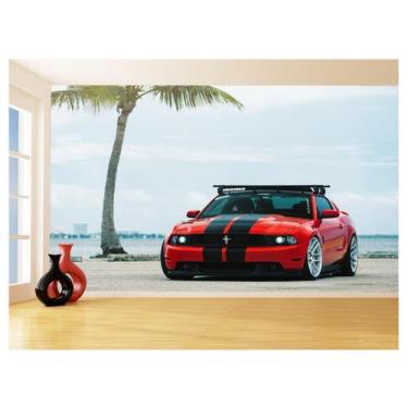 Imagem de Papel De Parede 3D Carro Ford Mustang Muscle Car 3,5M Car88 - Você Dec