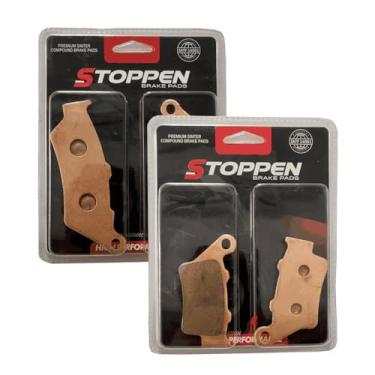 Imagem de Stoppen Pastilhas de Freio Sinterizadas para BMW F650GS, G650GS, Honda CB500, Yamaha XT660R, Kit Dianteiro e Traseiro com Cobre Sinterizado ST001