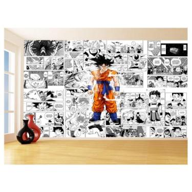 Imagem de Papel De Parede Dragon Ball Goku Página Manga 3,5M Dbz643 - Você Decor