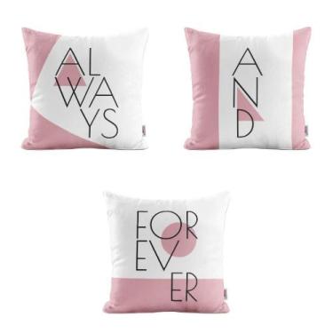 Imagem de Almofadas Chiques Rosa Always Para Sofá 40X40 - Novadecora