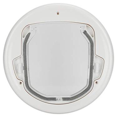 Imagem de Phefop Porta de Gato Em Dois Sentidos, Portas para Cães, de Plástico Redonda para Cachorrinhos, Telas para Gatinhos, Janelas, Interior, Circunferência Externa, Gato Em Dois Sentidos, 29x29x3,5 Cm,