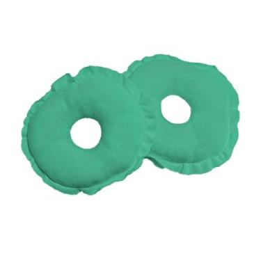 Imagem de Rosquinha de Amamentação 100 Algodão Protetor Para Seios Amamentar Macia e Confortável e Lavável Verde