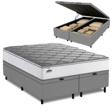 Imagem de Cama Box Baú King Real Max Force Softgel 193x203x68cm - Suporta até 20