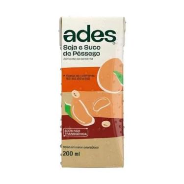 Imagem de Bebida à Base de Soja Sabor Pêssego Ades 200ml