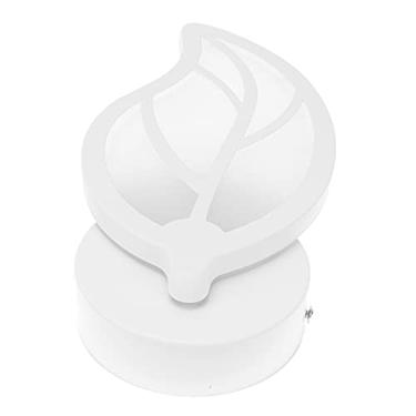 Imagem de Garosa Luminária de Parede LED, Iluminação Noturna de Ferro Acrílico Em Forma de Folha Com Branco Quente 12W, Luminária Decorativa Moderna para Decoração Interna de café, Corredor de Quarto