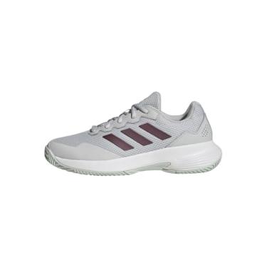 Imagem de adidas Tênis feminino Gamecourt 2 W, Cinza One Aurora Met Core Branco, 38