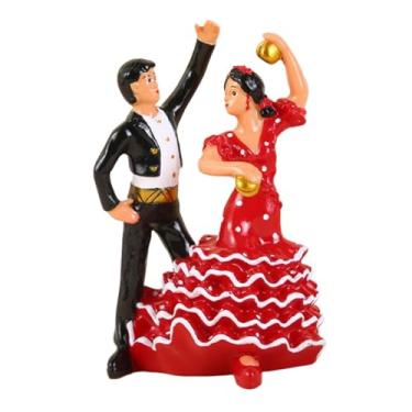 Imagem de predolo Escultura de resina de casal de noivos para decoração de mesa, ideal para o Dia dos Namorados, aniversários, armários ou qualquer outra ocasião, Borda Branca