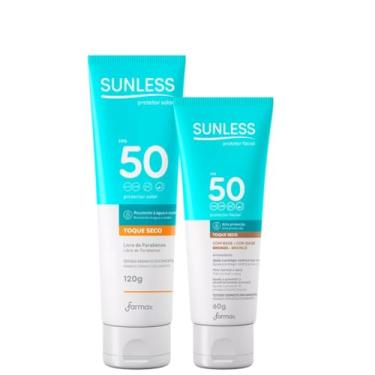 Imagem de Kit Protetor Solar Corporal FPS 50 120g + Protetor Solar Facial FPS 50 60g Bronze