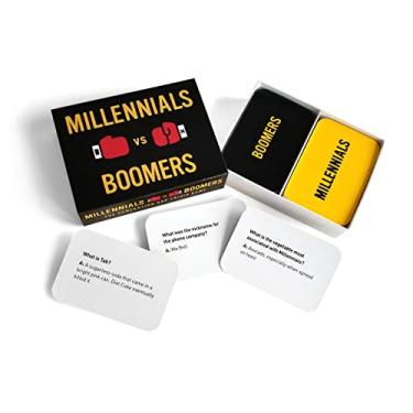 Imagem de The Imagineering Company Millennials vs Boomers | Trivia Card Game for Ages Where Smartest Generation Wins | More Than 200 Trivia Question Cards to Test Your Generational IQ (Millennials vs Boomers)