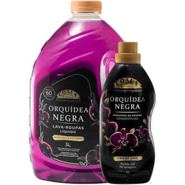 Imagem de Kit Coala Laundry | Lava Roupas 3L + Amaciante Concentrado 1L | Fragrância Orquídea Negra