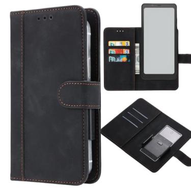 Imagem de Ranyi Capa para BOOX Palma2 Pro/Palma 2, carteira de couro universal com compartimentos para cartões, clipe móvel, capa tipo carteira flip magnética para BOOX Palma 2/Palma2 Pro Mobile ePaper eBook