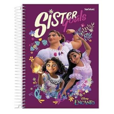 Imagem de Starschool – Caderno Universitário Capa Dura COSTURADO ENCANTO Disney | 80 Folhas, 1 Matéria | Maior Durabilidade e Magia p/Estudos e Anotações