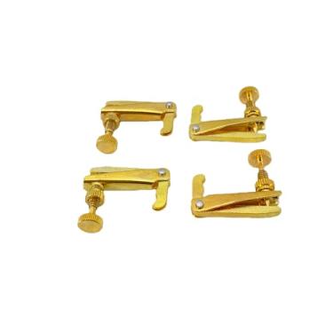 Imagem de Foyarinal 4 peças de afinadores finos de violino para violino de tamanho 3/4 e 4/4, conjunto de afinadores de cordas precisos para iniciantes e músicos (dourado)