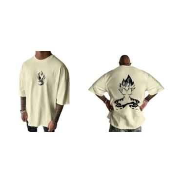 Imagem de Camiseta Masculina Dragon Ball Vegeta Anime Verão Manga Curta Tendênci