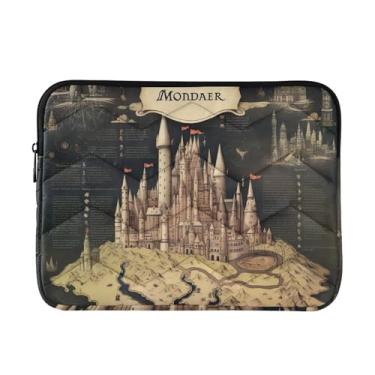 Imagem de Mystery Castle Capa fina e leve para laptop, bolsa de transporte durável para tablet de viagem para trabalho, bolsa para laptop feminina, fofa, de 13 a 14 polegadas