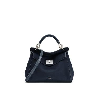 Imagem de JW PEI Bolsa feminina Lucia Classic Top, Azul marinho