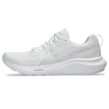 Imagem de ASICS Tênis de corrida masculino Gel-Contend 9, Branco/Cinza geleira., 43