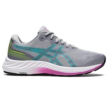 Imagem de ASICS T nis de Corrida Feminino Gel-Excite 9, Piemonte Cinza/Vidro marinho, 11