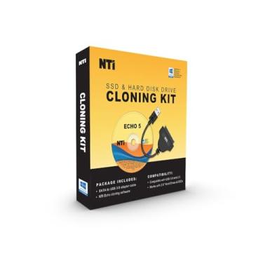 Imagem de NTI Kit de clonagem | Novo! Versão 6 do software de clonagem NTI | Melhor para atualizações de SSD e HDD | Software via download | Adaptador SATA-USB incluído para SSD e HDD de 2,5 polegadas