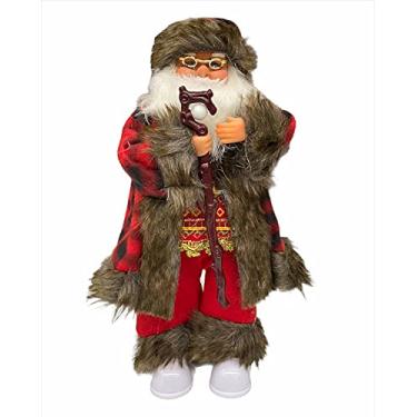 Imagem de Papai Noel Musical/Movimento com 4 unidadesLeds 3 – Decoração natalina – adicione charme e aconchego à sua casa nas festas