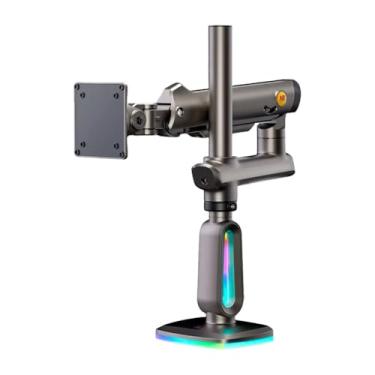 Imagem de Suporte Gamer Led Nb F7 Articulado Com Pistão A Gás 32 A 60