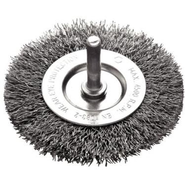 Imagem de Escova Circular Arame Ondulado com Haste 3x1/4'' Tramontina PRO