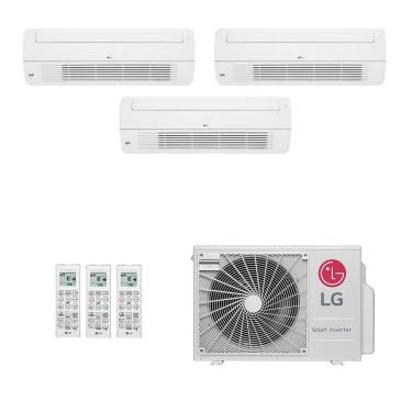 Imagem de Ar-Condicionado Multi Split Inverter LG 24.000 (1x Evap Cassete 1 Via 7.000 + 2x Evap Cassete 1 Via 12.000) Só Frio 220V