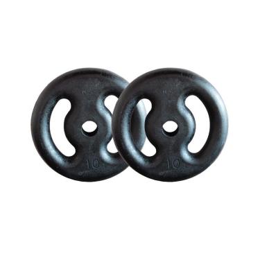 Imagem de Kit com 2 Anilhas de Ferro Fundido de 10 Kg-Unissex