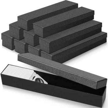 Imagem de Teling 8 peças, caixa de armazenamento de moedas 5 x 5 cm, porta-moedas, colecionadores, suprimentos para coleção de centavos, papelão (38 x 5 x 5 cm, preto)