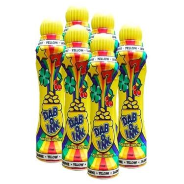Imagem de Pacote com seis pacotes de 113 g Dab-O-Ink Yellow Bingo Dauber