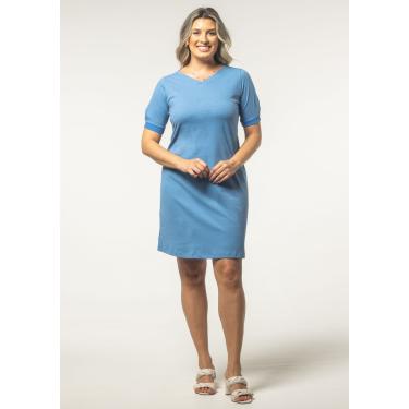 Imagem de Vestido Pau a Pique Algodão Básico Azul