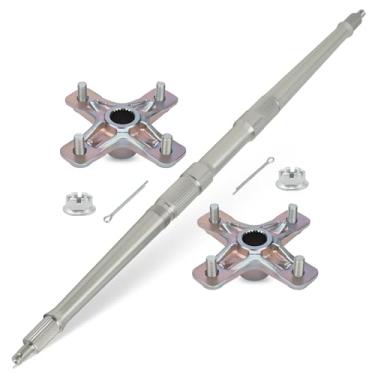 Imagem de Eixo traseiro com cubo de roda para Yamaha YFZ450 2004-2005 5TG-25381-00-00 1PE-F53K0-00-00