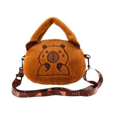 Imagem de Mochila De Pelúcia Kapibara De Grande Capacidade, Bolsa De Mão Convers