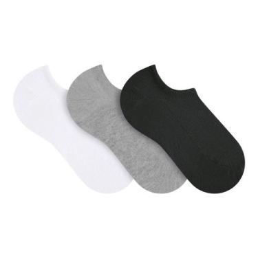 Imagem de Kit 3 Meias Sapatilha Selene Algodão 7730.001, Sortido, 34/39