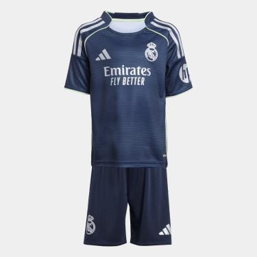 Imagem de Mini Kit Infantil Real Madrid Away 25/26 s/n Torcedor Adidas-Unissex