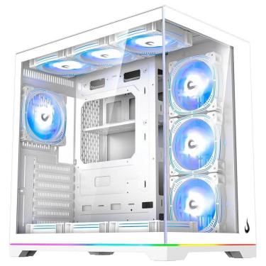 Imagem de Gabinete Gamer Rise Mode Galaxy Glass Standard V2, LED ARGB, Mid Tower, ARGB-RM-GA-GGSW2L-ARGB-Unissex